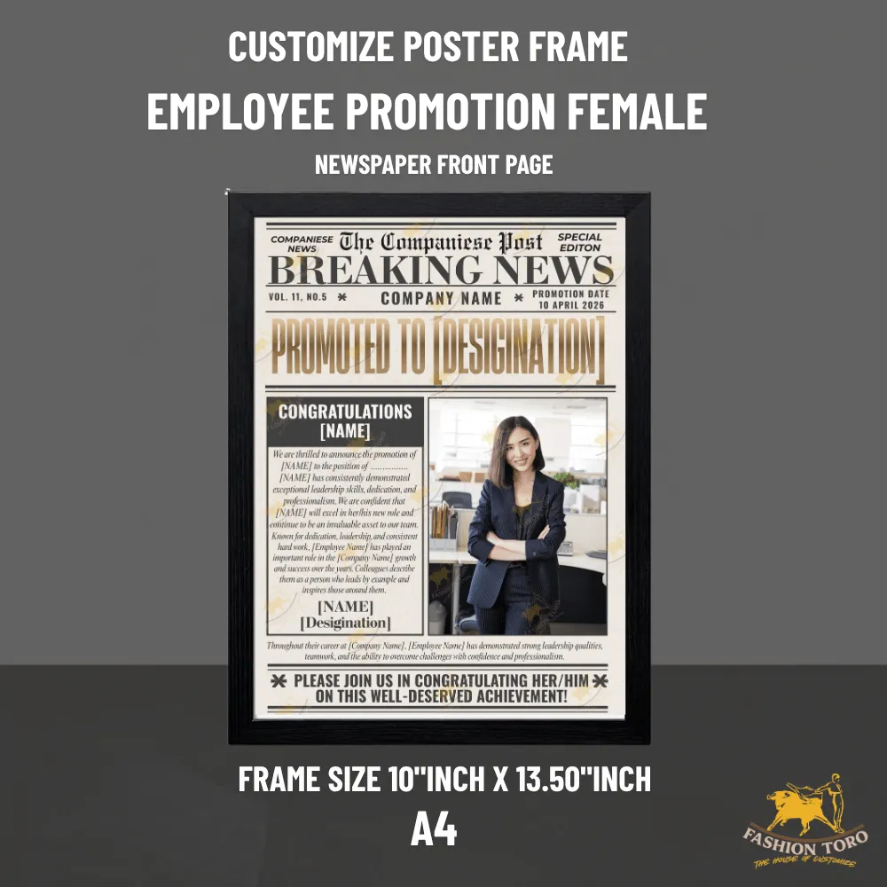 Promotion Manager Female Customize Poster Frame