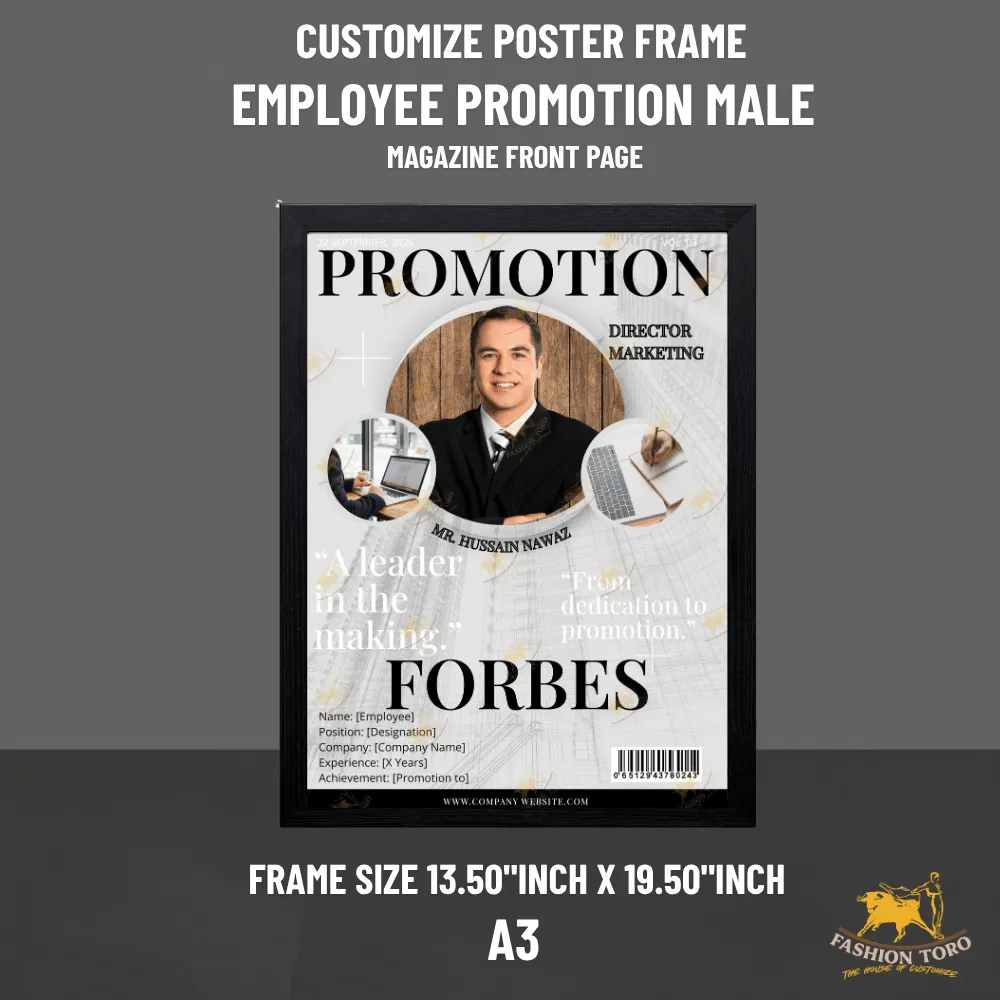Promotion Manager Male Customize Poster Frame