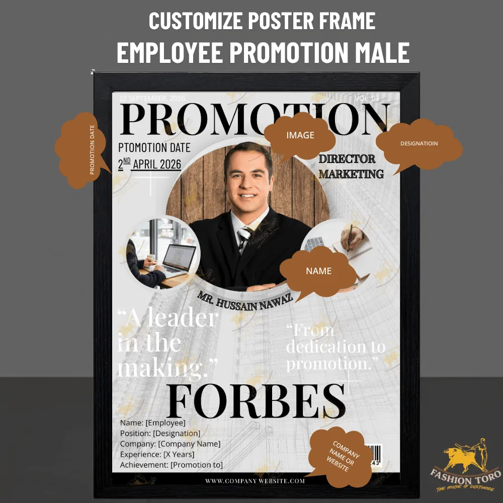 Promotion Manager Male Customize Poster Frame