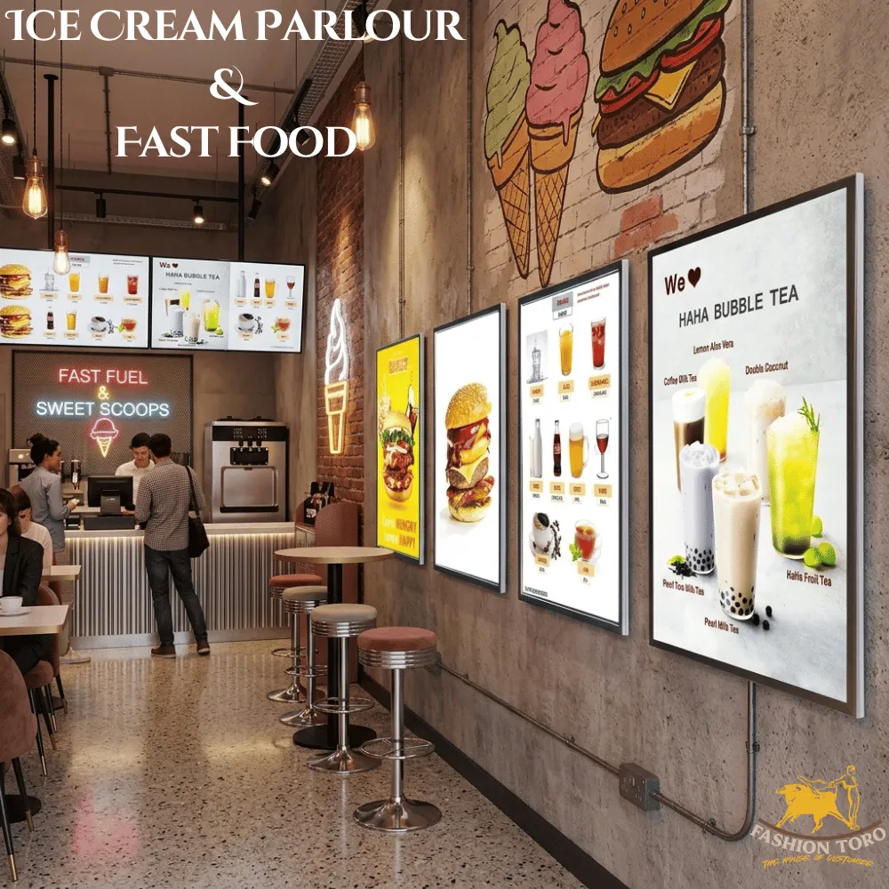 LED Lightbox illustrated Poster Frames (Wall & Table Mounted)