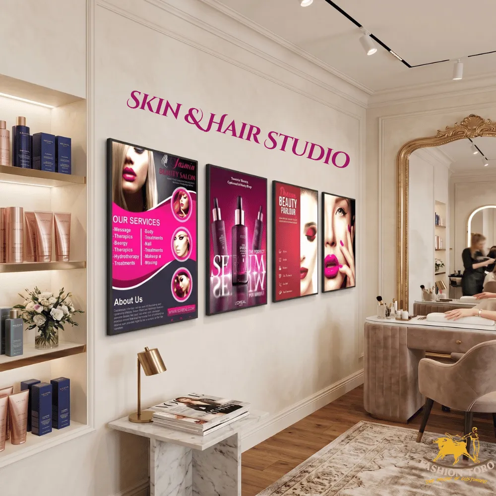 LED Lightbox illustrated Poster Frames (Wall & Table Mounted)