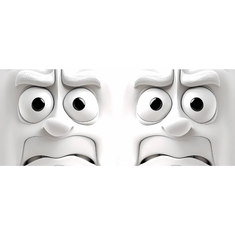 3d Funny faces