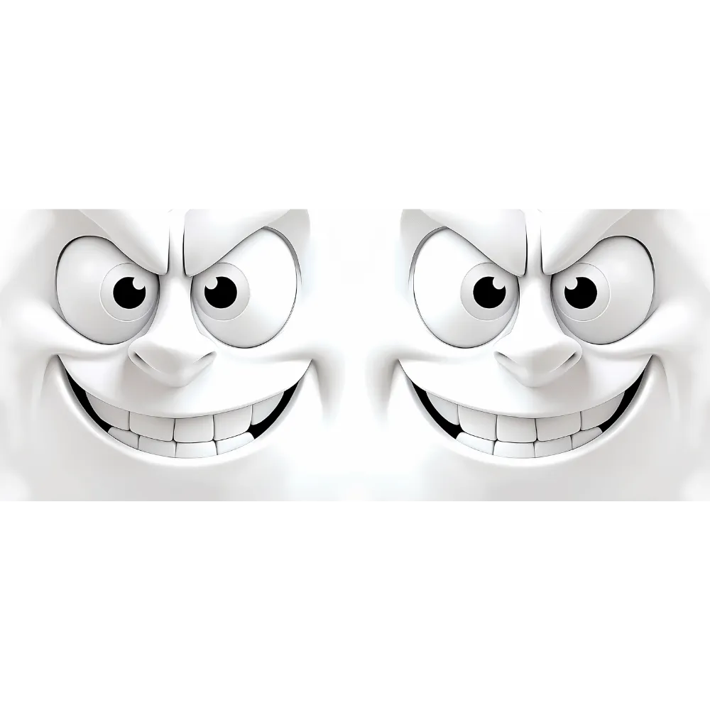 3d Funny faces
