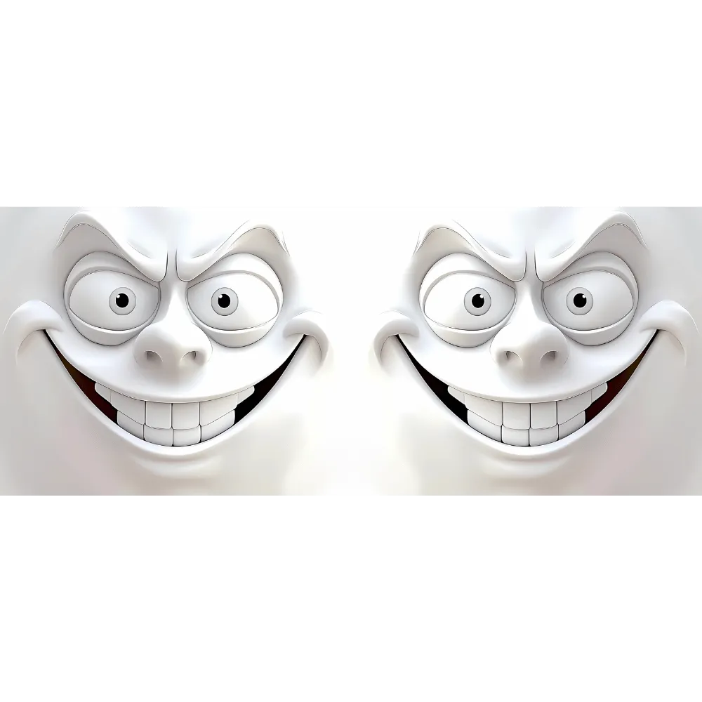 3d Funny faces