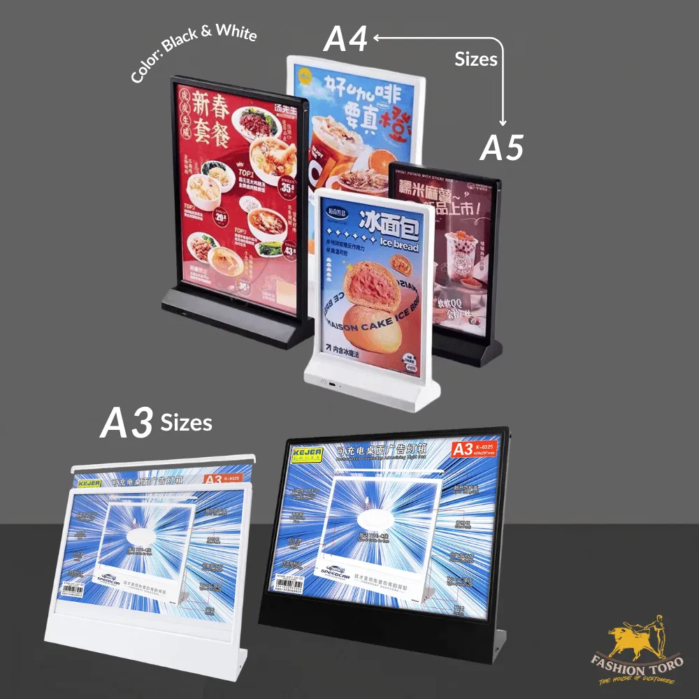 Rechargeable Countertop LED Displays