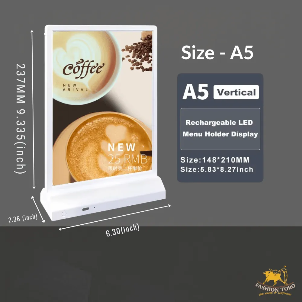 Rechargeable Countertop LED Displays