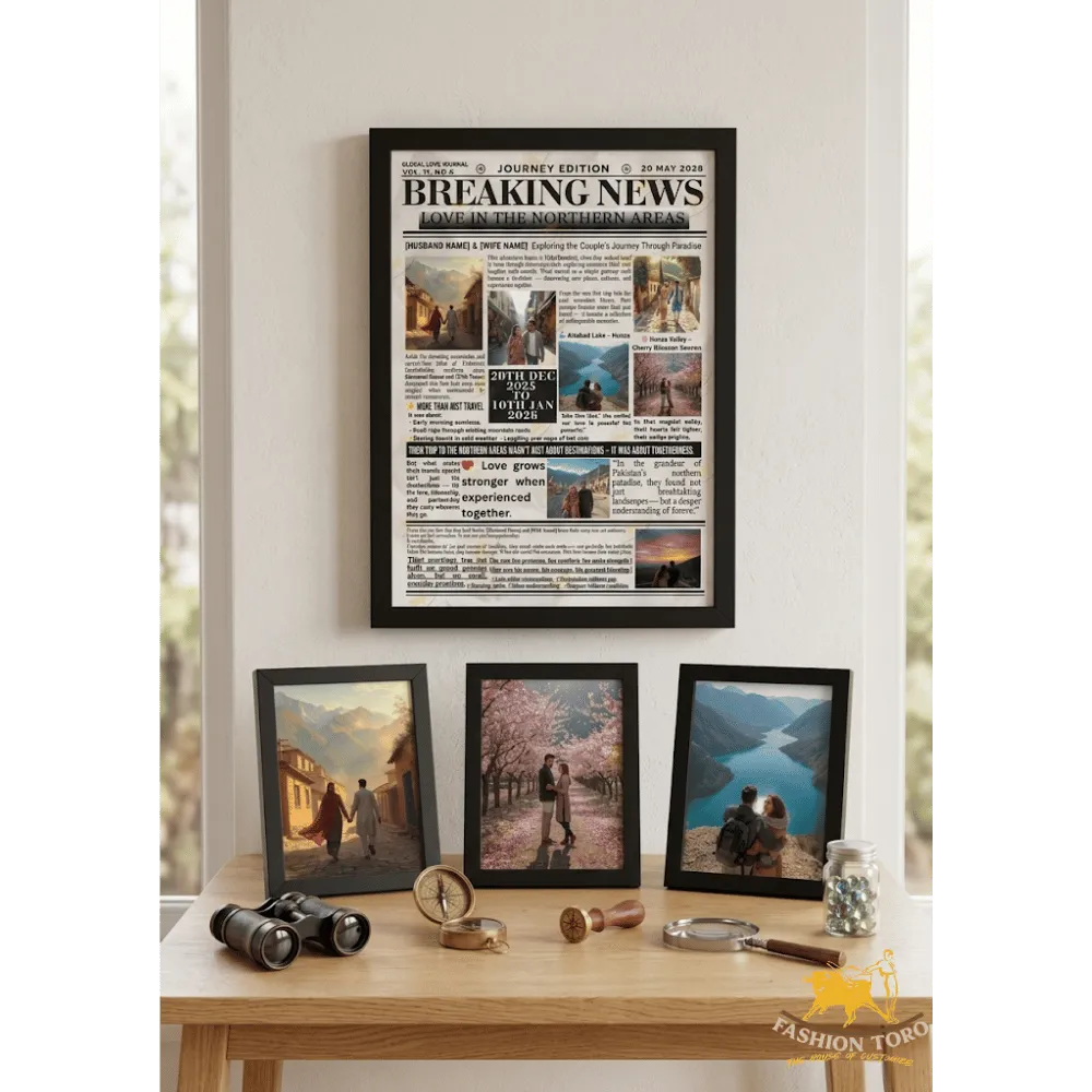 Couple Journey Customize Poster Frame