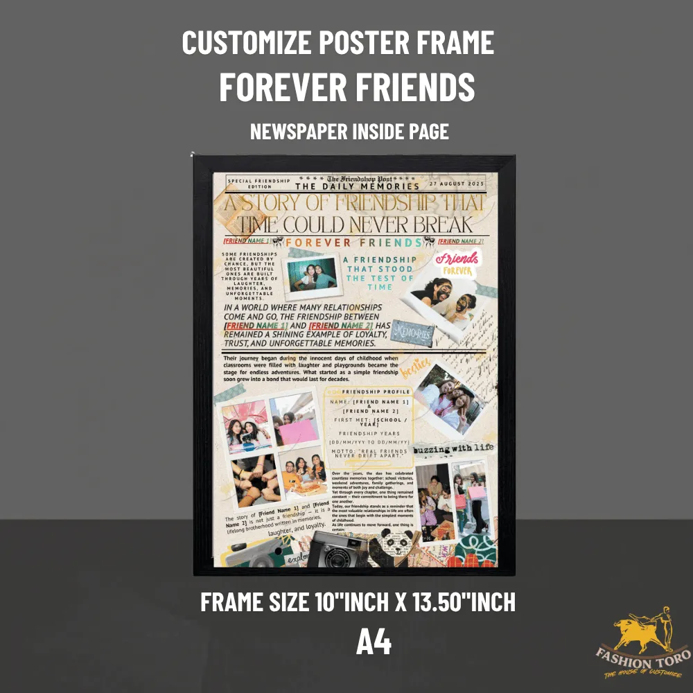Forver Friends  Customize Poster Frame