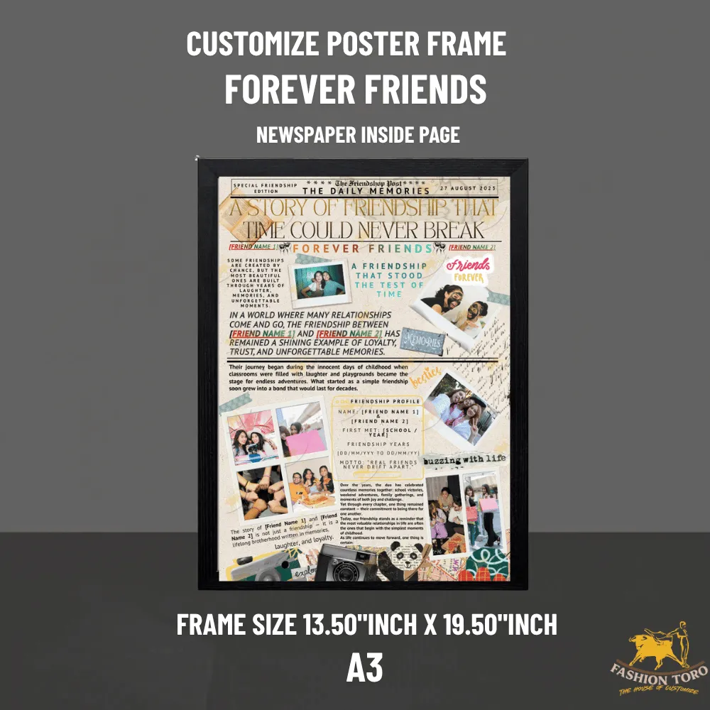 Forver Friends  Customize Poster Frame